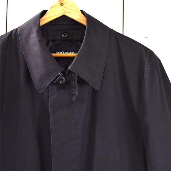 ニューヨーカー コットン100％ 比翼仕立て ステンカラーコート XL ブラック 取外し可能中綿ライナー付 11-38-9301-05-03 / 5TK009 | NEWYORKER | 03