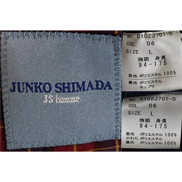 JUNKO SHIMADA 比翼仕立て 5つボタン シングル トレンチコート L ブラック 取外し可能中綿ライナー付 秋冬対応 G102J701-0 / 5TK010 | JUNKO SHIMADA | 04