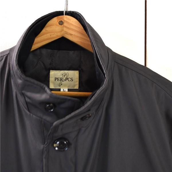 per・pcs パーピス 比翼仕立て 取外し可能中綿ライナー付 スタンドカラーコート L ダークグレー ポリエステル100％ 400602 / 5TK025 | ブランド登録なし | 03