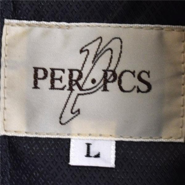 per・pcs パーピス 比翼仕立て 取外し可能中綿ライナー付 スタンドカラーコート L ダークグレー ポリエステル100％ 400602 / 5TK025 | ブランド登録なし | 04