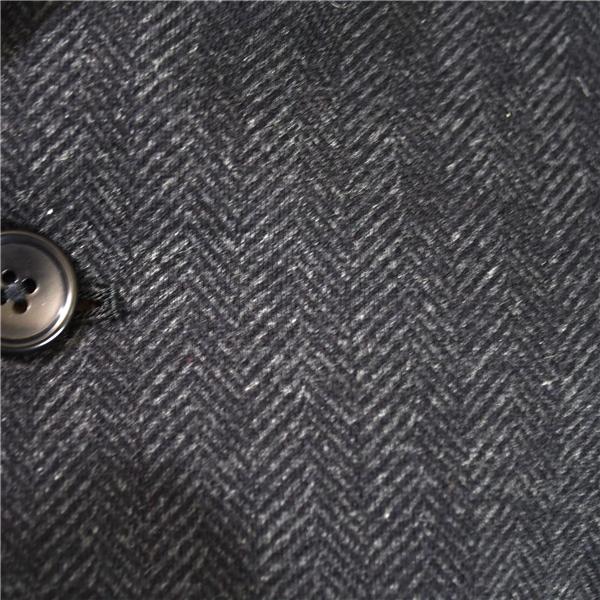 SAVOIA 2つボタン シングル ジャケット AB7 / L ダークグレー ヘリンボーン 袖口3つ釦 コットン混 春秋冬対応 TKJK74 / 5TK028 | ブランド登録なし | 02