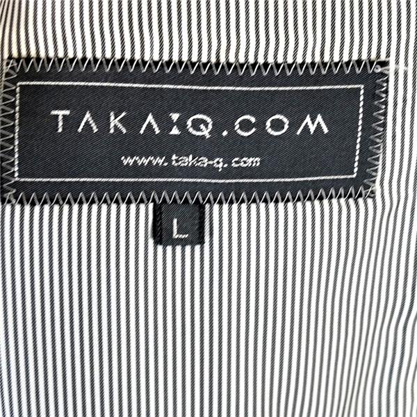 タカキュー TAKA:Q.COM 麻リネン100％ 2つボタン シングル ジャケット L ブラック 袖口3つ釦 春夏対応 260361 / 5TK029 | TAKA-Q | 03