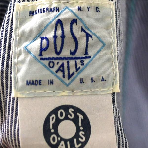 USA製 ポストオーバーオールズ POST O'ALLS エンジニア ジャケット カバーオール シャツジャケット M ネイビー ストライプ / 5TL004 | POST O'ALLS | 04