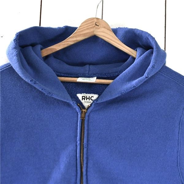 チャンピオン Champion ロンハーマン RHC リバースウィーブ ダメージ加工 スウェット パーカー M ブルー ジップアップ C8-F117 / 5TL008 | Champion | 03