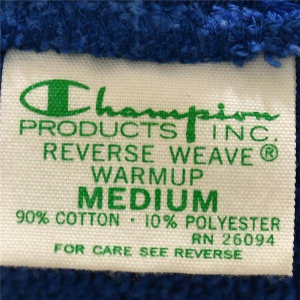 チャンピオン Champion ロンハーマン RHC リバースウィーブ ダメージ加工 スウェット パーカー M ブルー ジップアップ C8-F117 / 5TL008 | Champion | 04