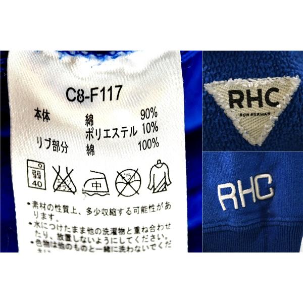 チャンピオン Champion ロンハーマン RHC リバースウィーブ ダメージ加工 スウェット パーカー M ブルー ジップアップ C8-F117 / 5TL008 | Champion | 05