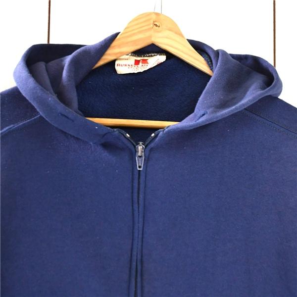 USA製 80年代 ヴィンテージ ラッセルアスレティック Russell Athletic フルジップアップ スウェット パーカー M ネイビー / 5TL010 | Russell Athletic | 03