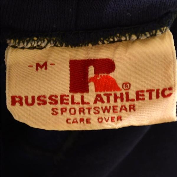 USA製 80年代 ヴィンテージ ラッセルアスレティック Russell Athletic フルジップアップ スウェット パーカー M ネイビー / 5TL010 | Russell Athletic | 04