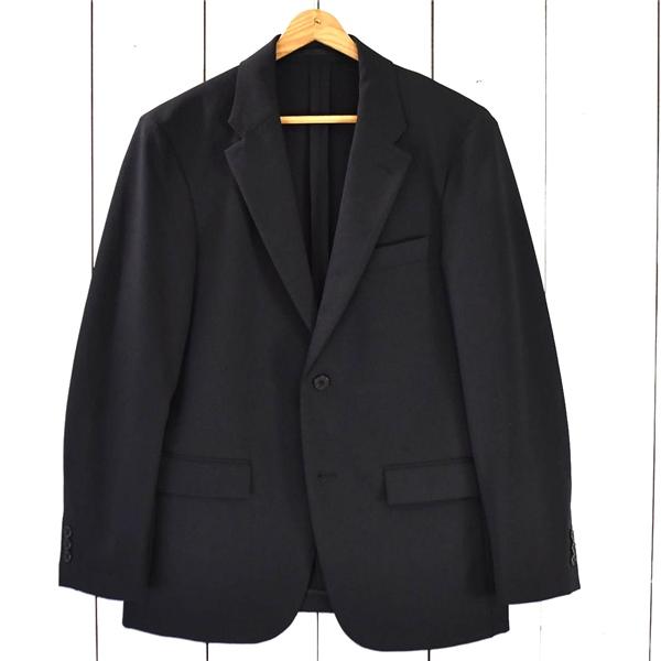 美品 ユニクロ UNIQLO 2つボタン シングル ジャケット M ブラック 袖口3つ釦 春夏秋対応 ポリエステル72％ 311-448034 / 5TL012 | ユニクロ