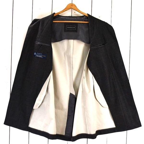 トゥモローランド TOMORROWLAND 伊製ロロピアーナ生地 比翼仕立て ステンカラーコート 44/M グレー ウインドペン BWC-203 / 5TL014 | TOMORROWLAND | 01