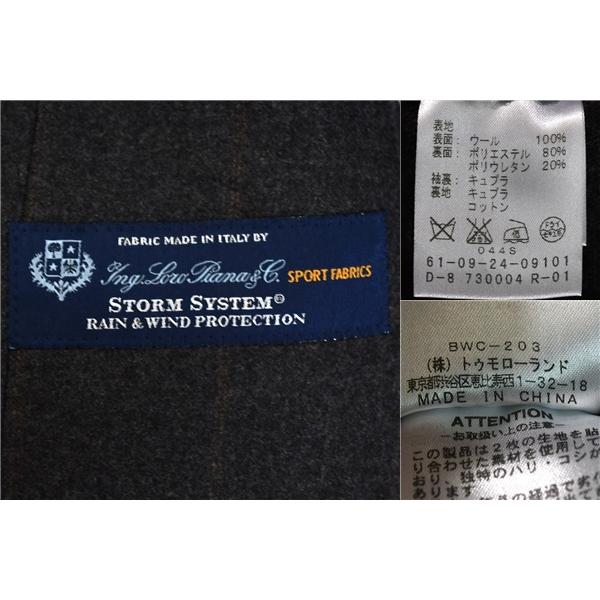 トゥモローランド TOMORROWLAND 伊製ロロピアーナ生地 比翼仕立て ステンカラーコート 44/M グレー ウインドペン BWC-203 / 5TL014 | TOMORROWLAND | 05