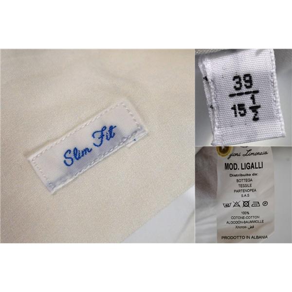 エディツォーニリモナイア Edizioni Limonaia コットン100％ 半袖シャツ 39 / M ホワイト ナチュラルテイストシャツ 春夏対応 / 5TL016 | ブランド登録なし | 03