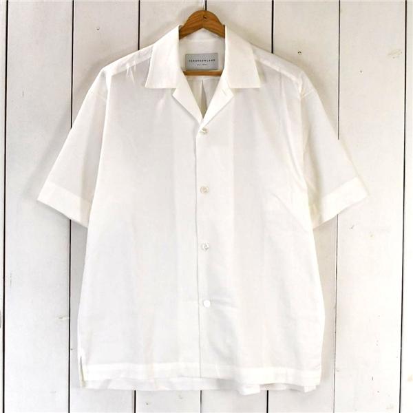 トゥモローランド TOMORROWLAND 5つボタンシングル 半袖シャツ L ホワイト 春夏対応 WS018CU / 5TL017 | TOMORROWLAND