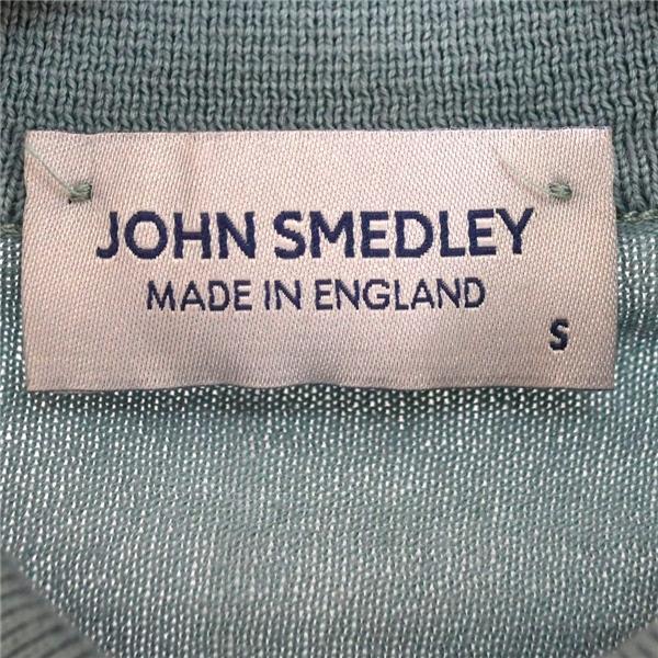 英国製 ジョンスメドレー JOHN SMEDLEY コットン100％ ポロシャツ 半袖シャツ S グリーングレー リーミルズエージェンシー / 5TL025 | JOHN SMEDLEY | 02