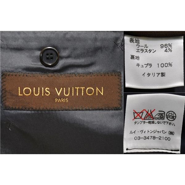 ルイ ヴィトン 3ボタン シングルスーツ L A7 ダークグレー ノータック LOUIS VUITTON LVMH V8209/SJ 合物 春秋 5XC058 | LOUIS VUITTON | 03