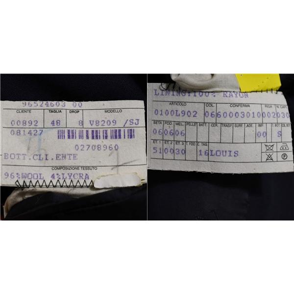 ルイ ヴィトン 3ボタン シングルスーツ L A7 ダークグレー ノータック LOUIS VUITTON LVMH V8209/SJ 合物 春秋 5XC058 | LOUIS VUITTON | 04