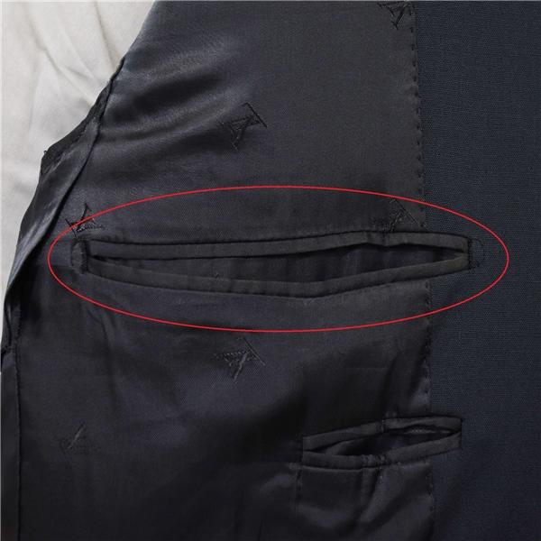 ルイ ヴィトン 3ボタン シングルスーツ L A7 ダークグレー ノータック LOUIS VUITTON LVMH V8209/SJ 合物 春秋 5XC058 | LOUIS VUITTON | 06