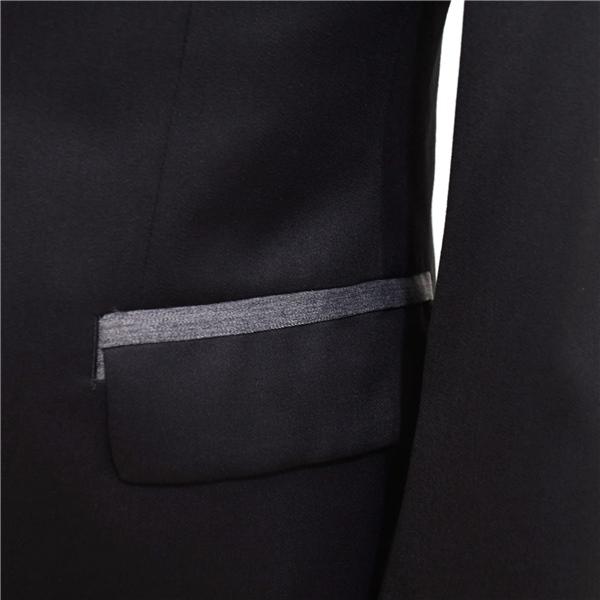 新品同様 未使用品 N.G.A.C スーツカンパニー 2つボタン シングルスーツ M YA6 ブラック ノータック パーティースーツ NB16219 春秋 5XC098 | SUIT SQUARE | 05