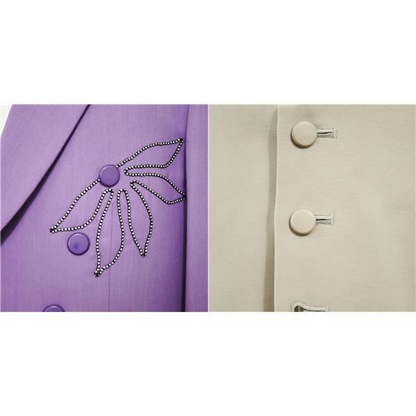 カラー モーニングコート 8つボタン シングル 6点セット M A6 新郎 パープル 紫 ウエディング ブライダル パーティー 貸衣装 1252 5XC104 | ブランド登録なし | 02