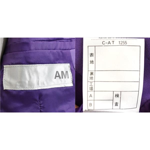 カラー モーニングコート 8つボタン シングル 6点セット M A6 新郎 パープル 紫 ウエディング ブライダル パーティー 貸衣装 1252 5XC104 | ブランド登録なし | 03