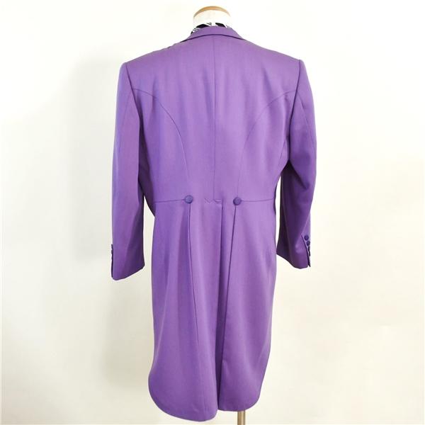 カラー モーニングコート 8つボタン シングル 6点セット M A6 新郎 パープル 紫 ウエディング ブライダル パーティー 貸衣装 1252 5XC104 | ブランド登録なし | 04