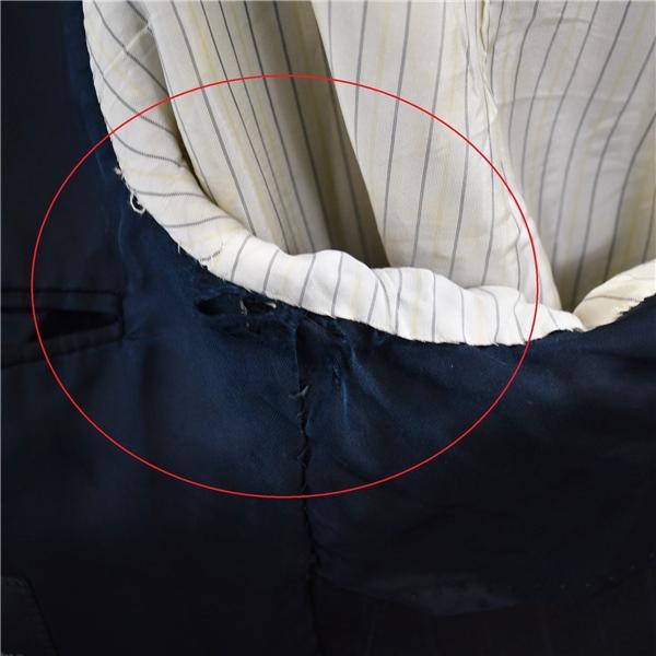 エルメネジルドゼニア 3つボタン シングルスーツ L A7 ブラック ストライプ 2542S9 夏物 春夏 薄手 5XD012 | ZEGNA | 04