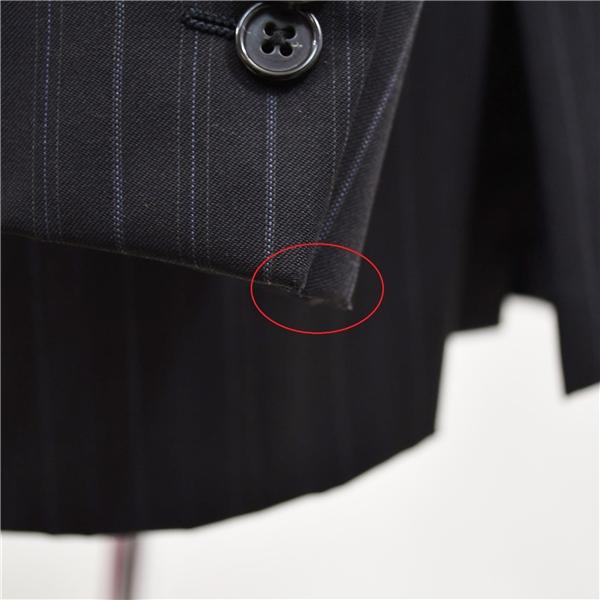 エルメネジルドゼニア 3つボタン シングルスーツ L A7 ブラック ストライプ 2542S9 夏物 春夏 薄手 5XD012 | ZEGNA | 05