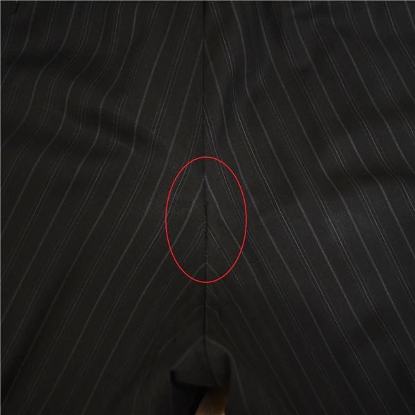 エルメネジルドゼニア 3つボタン シングルスーツ L A7 ブラック ストライプ 2542S9 夏物 春夏 薄手 5XD012 | ZEGNA | 07