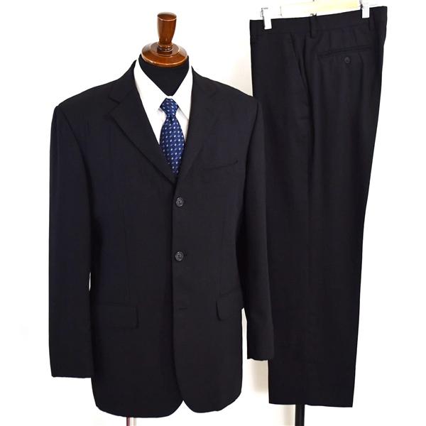 コムサデモードメン 3つボタン シングルスーツ M A6 ブラック チェック ノータック 07-02SI48 夏物 春夏 薄手 5XD025 | COMME CA MEN