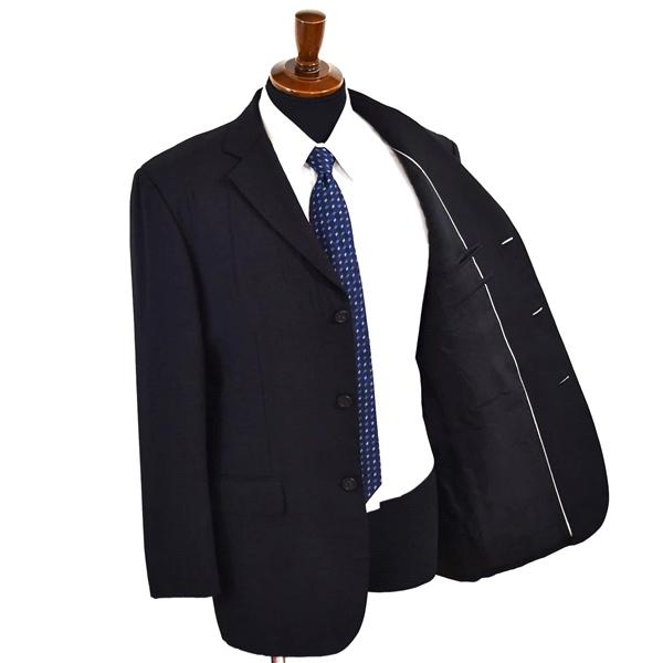 コムサデモードメン 3つボタン シングルスーツ M A6 ブラック チェック ノータック 07-02SI48 夏物 春夏 薄手 5XD025 | COMME CA MEN | 01