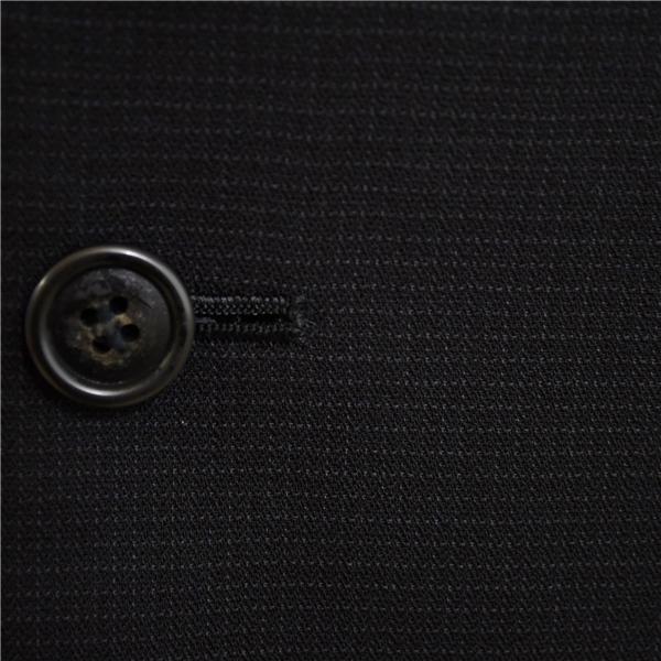 コムサデモードメン 3つボタン シングルスーツ M A6 ブラック チェック ノータック 07-02SI48 夏物 春夏 薄手 5XD025 | COMME CA MEN | 02