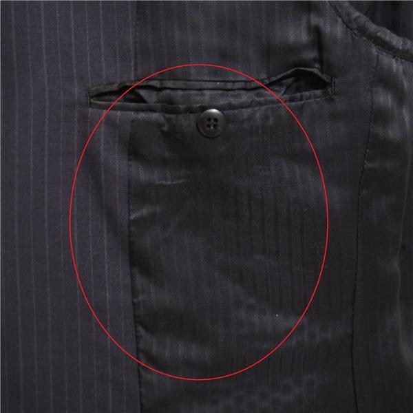 allegri モヘヤ混 2つボタン シングルスーツ S YA4 ブラック ストライプ 4FD43-613-29 夏物 春夏 薄手 5XE011 | ブランド登録なし | 05