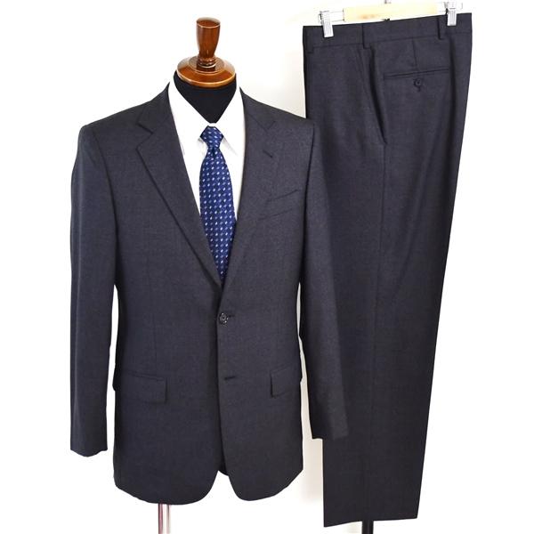 美品 ブルックスブラザーズ 2つボタン シングルスーツ S A4 ダークグレー ノータック 19-02-2690-04-22 夏物 春夏 薄手 5XE041 | BROOKS BROTHERS