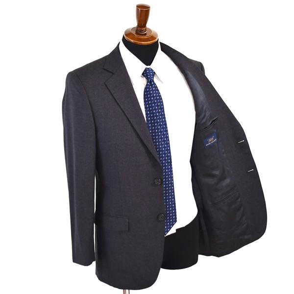 美品 ブルックスブラザーズ 2つボタン シングルスーツ S A4 ダークグレー ノータック 19-02-2690-04-22 夏物 春夏 薄手 5XE041 | BROOKS BROTHERS | 01