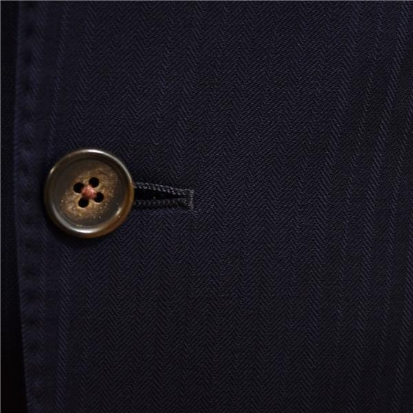 麻布テーラー 2つボタン シングルスーツ M Y5 ダークネイビー ストライプ ノータック O188-ZA11 夏物 春夏 5XE052 | 麻布テーラー | 02