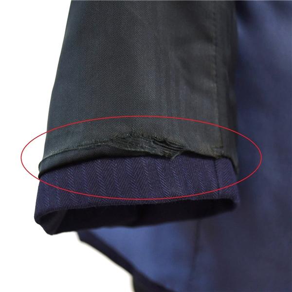 麻布テーラー 2つボタン シングルスーツ M Y5 ダークネイビー ストライプ ノータック O188-ZA11 夏物 春夏 5XE052 | 麻布テーラー | 04