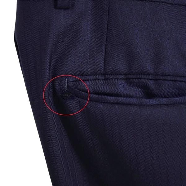 麻布テーラー 2つボタン シングルスーツ M Y5 ダークネイビー ストライプ ノータック O188-ZA11 夏物 春夏 5XE052 | 麻布テーラー | 05