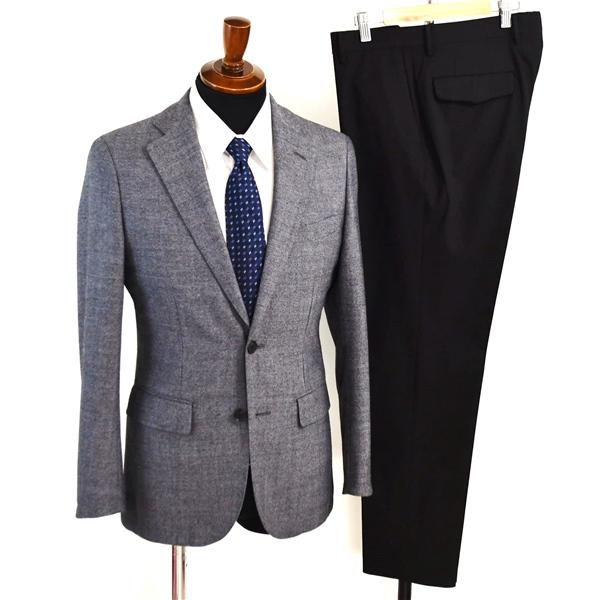 美品 スーツセレクト 2つボタン セパレート シングルスーツ M YA5 ダークグレー ノータック カジュアルスーツ JSG2404 夏物 春夏 5XE055 | SUIT SELECT