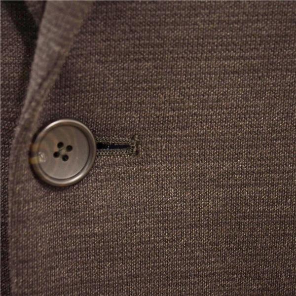 新品同様 ユニバーサルランゲージ 2つボタン シングルスーツ L A7 ダークブラウン ノータック NT13AJ01 夏物 春夏 薄手 5XE071 | UNIVERSAL LANGUAGE | 02