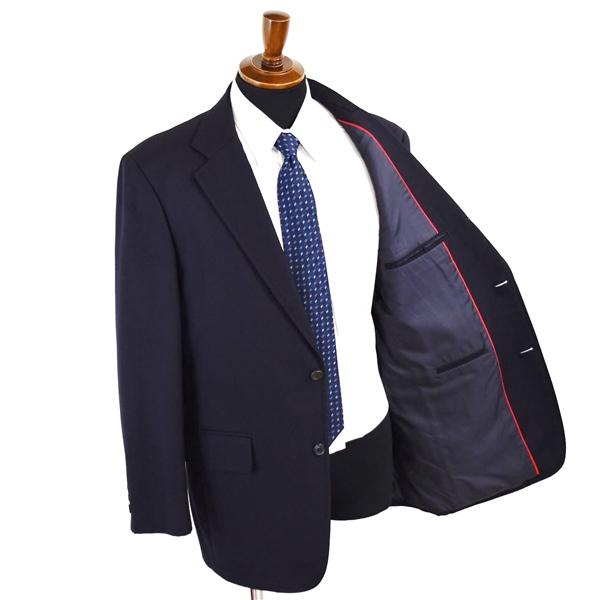 Jプレス 段返り 3つボタン シングルスーツ L AB7 ダークネイビー ノータック SR-OV-CA-0001 合物 春秋 5XE106 | J.PRESS | 01