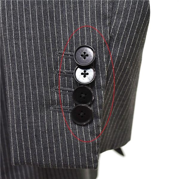 エディフィス 2つボタン シングルスーツ S A4 ダークグレー ストライプ ノータック 10-041-320-0013-1-0 夏物 春夏 薄手 5XE111 | EDIFICE | 05