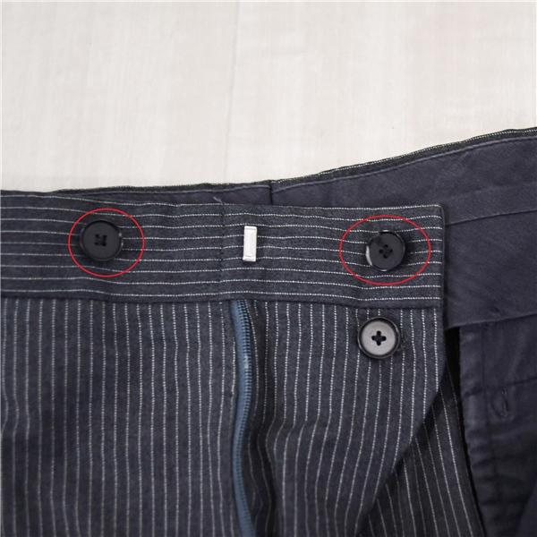 エディフィス 2つボタン シングルスーツ S A4 ダークグレー ストライプ ノータック 10-041-320-0013-1-0 夏物 春夏 薄手 5XE111 | EDIFICE | 07