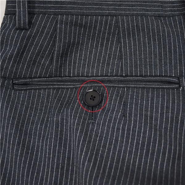 エディフィス 2つボタン シングルスーツ S A4 ダークグレー ストライプ ノータック 10-041-320-0013-1-0 夏物 春夏 薄手 5XE111 | EDIFICE | 08