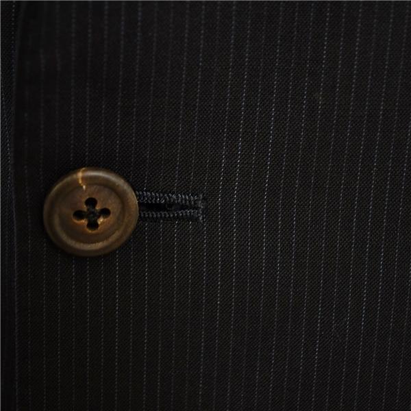 Jプレス モヘヤ混 段返り 3つボタン シングルスーツ M A4 ダークネイビー ストライプ J.PRESS SR-OP-HM-0125 夏物 春夏 薄手 5XE122 | J.PRESS | 02