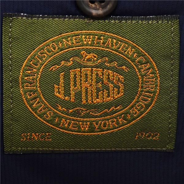 Jプレス モヘヤ混 段返り 3つボタン シングルスーツ M A4 ダークネイビー ストライプ J.PRESS SR-OP-HM-0125 夏物 春夏 薄手 5XE122 | J.PRESS | 03