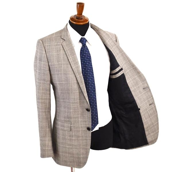 ドルチェ＆ガッバーナ 2つボタン シングルスーツ L YA7 ダークグレー グレンチェック ノータック D&G G1P2MT 合物 春秋 5XF007 | DOLCE&GABBANA | 01