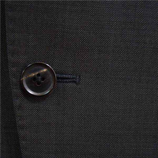 FILO D'ORO スーツカンパニー シルク混 3ピース 2パンツ 2つボタン シングルスーツ M A5 ダークグレー ノータック VBN58701 春夏秋 5XF020 | SUIT SQUARE | 02