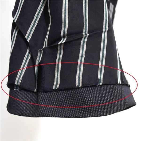 FILO D'ORO スーツカンパニー シルク混 3ピース 2パンツ 2つボタン シングルスーツ M A5 ダークグレー ノータック VBN58701 春夏秋 5XF020 | SUIT SQUARE | 05