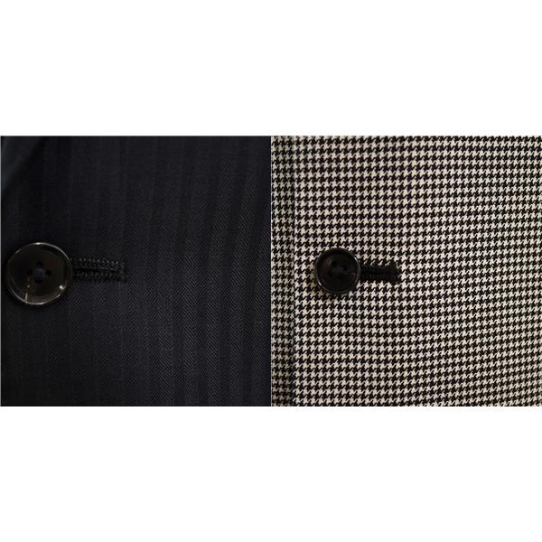 オリヒカ 3ピース 2つボタン シングルスーツ M A6 ブラック ストライプ ノータック F38F-365 合物 春夏秋 5XF025 | BURBERRY | 02