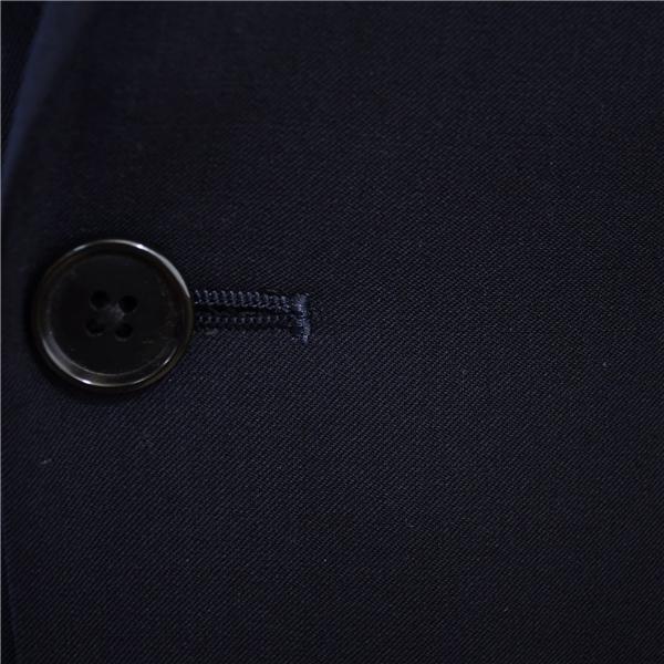 美品 ユニバーサルランゲージ 2つボタン シングルスーツ S YA3 ダークネイビー ノータック NR05 合物 春秋 5XF031 | UNIVERSAL LANGUAGE | 02